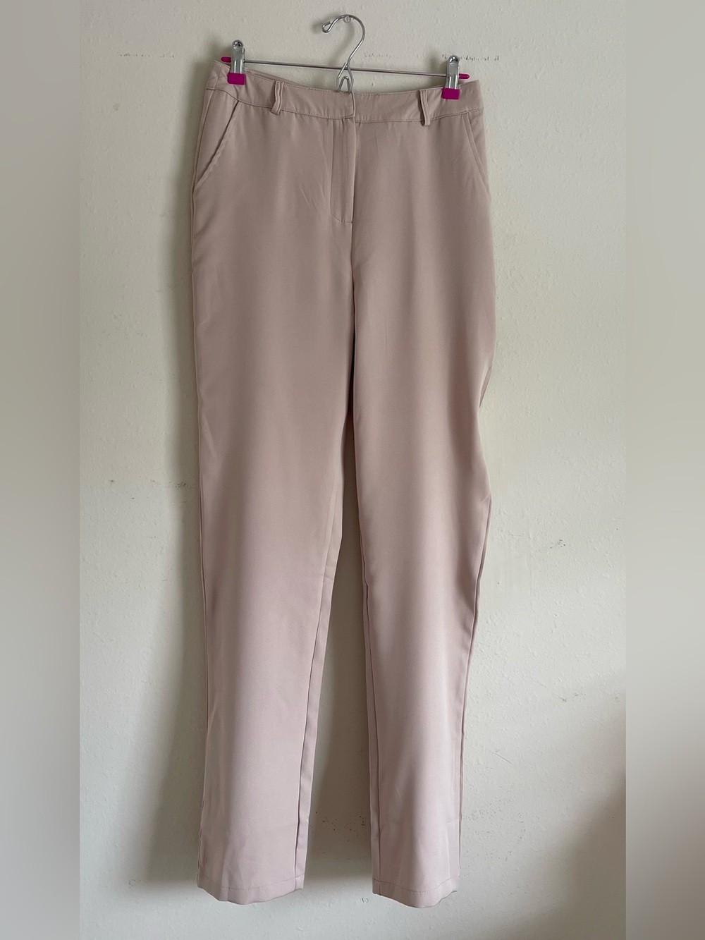 Boohoo Blush Straight-Leg Tailored Pants